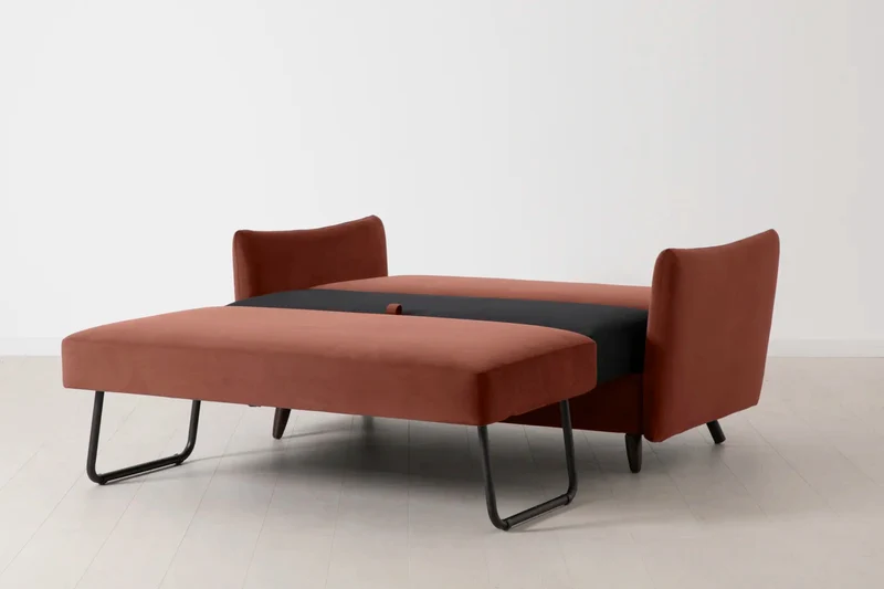 Model 08 Zweisitzer-Schlafsofa , Ziegelrot
