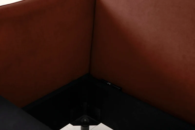Model 08 Zweisitzer-Schlafsofa , Ziegelrot