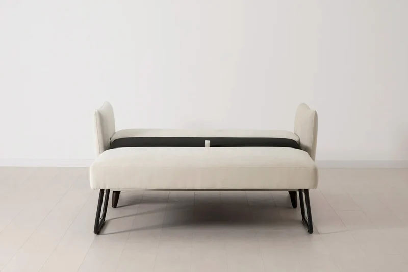 Model 08 Zweisitzer-Schlafsofa , Kreideweiß
