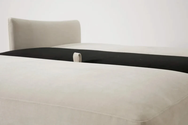 Model 08 Zweisitzer-Schlafsofa , Kreideweiß