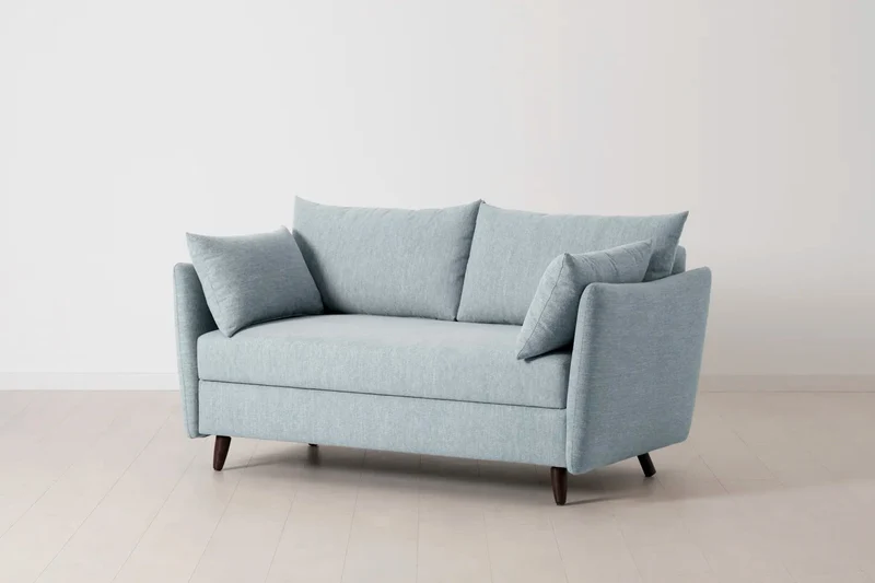 Model 08 Zweisitzer-Schlafsofa , Meerglasblau