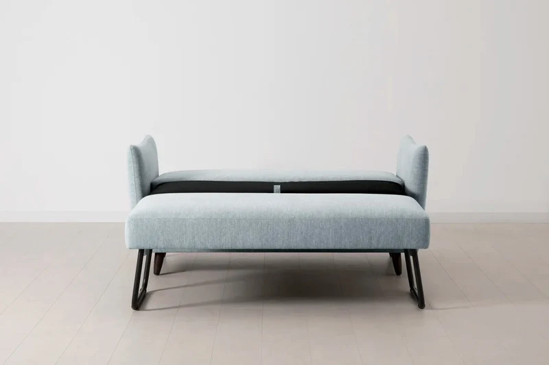 Model 08 Zweisitzer-Schlafsofa , Meerglasblau