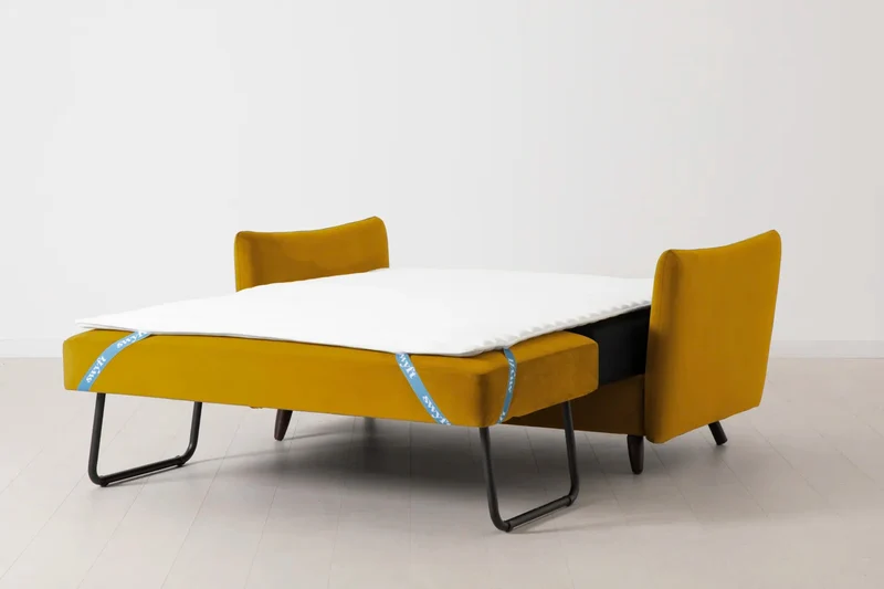 Model 08 Zweisitzer-Schlafsofa , Senfgelb