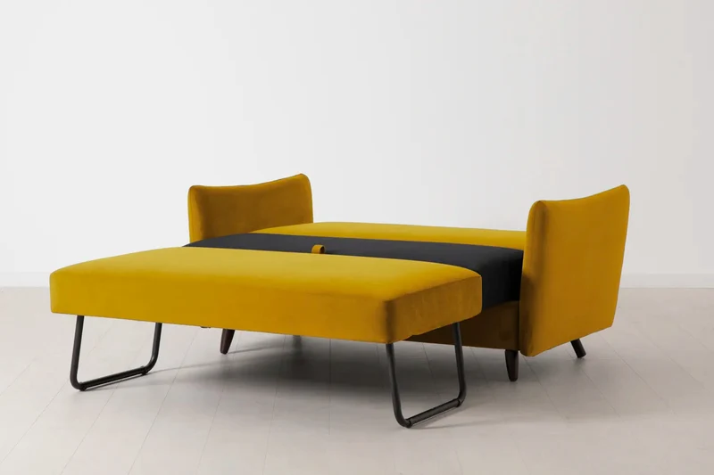 Model 08 Zweisitzer-Schlafsofa , Senfgelb