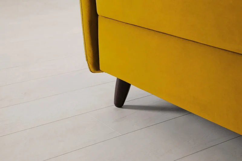 Model 08 Zweisitzer-Schlafsofa , Senfgelb