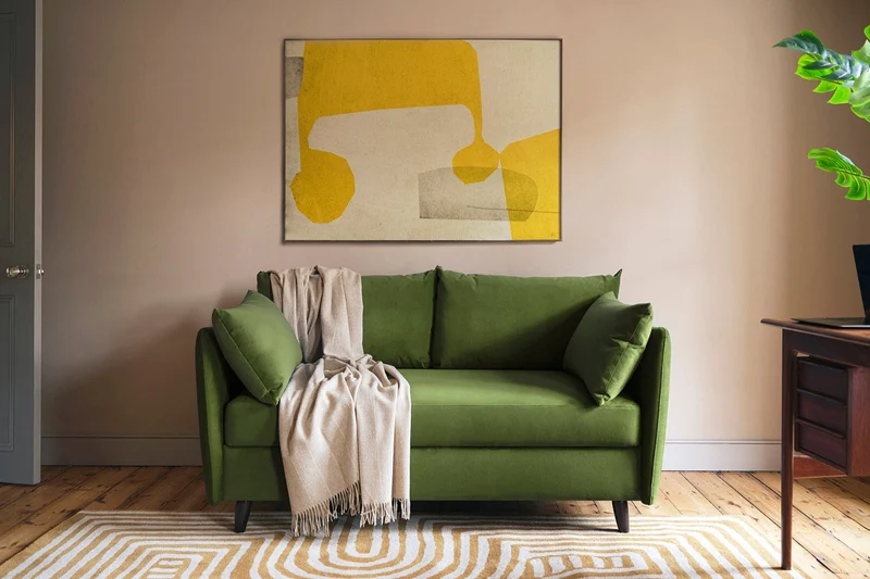 2,5-Sitzer-Schlafsofa Model 08, Laubgrün