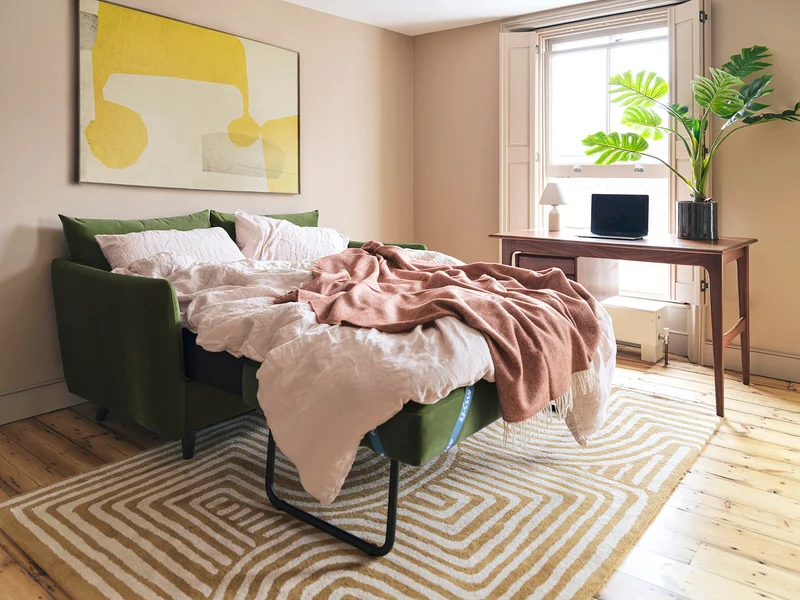 2,5-Sitzer-Schlafsofa Model 08, Laubgrün