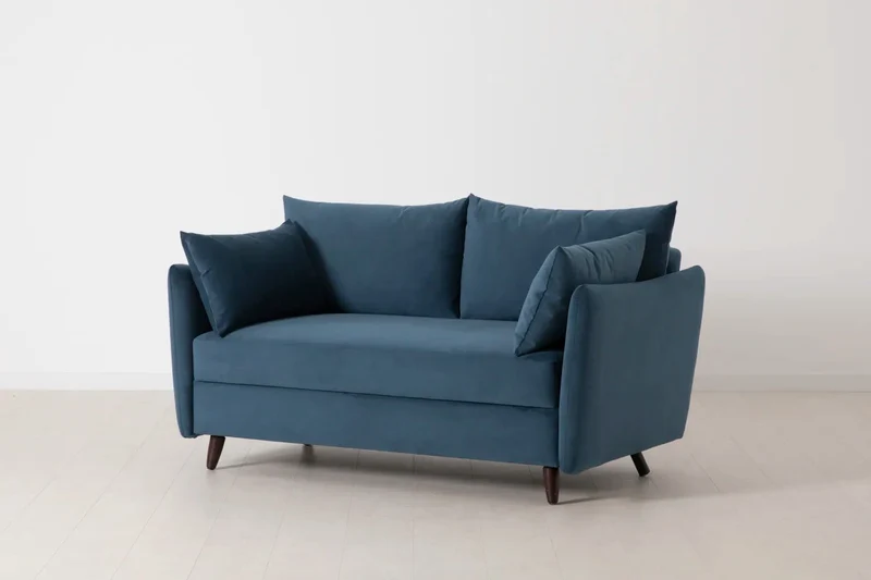 Model 08 Zweisitzer-Schlafsofa , Blaugrün