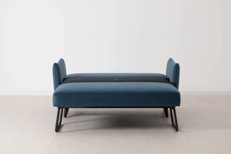 Model 08 Zweisitzer-Schlafsofa , Blaugrün