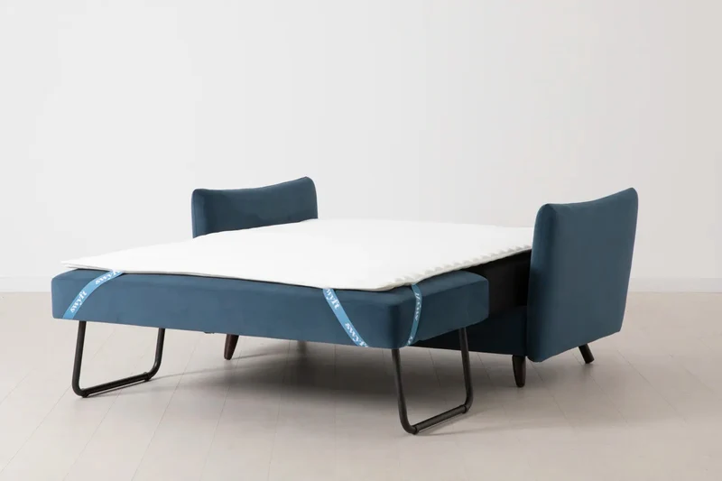 Model 08 Zweisitzer-Schlafsofa , Blaugrün