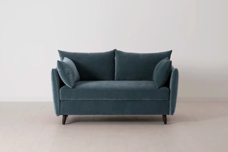 Model 08 Zweisitzer-Schlafsofa , Wasserblau