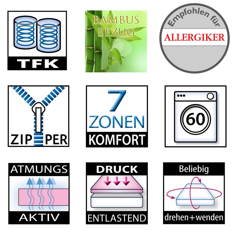 Betten-ABC ABC Spring Taschenfederkern-Matratze