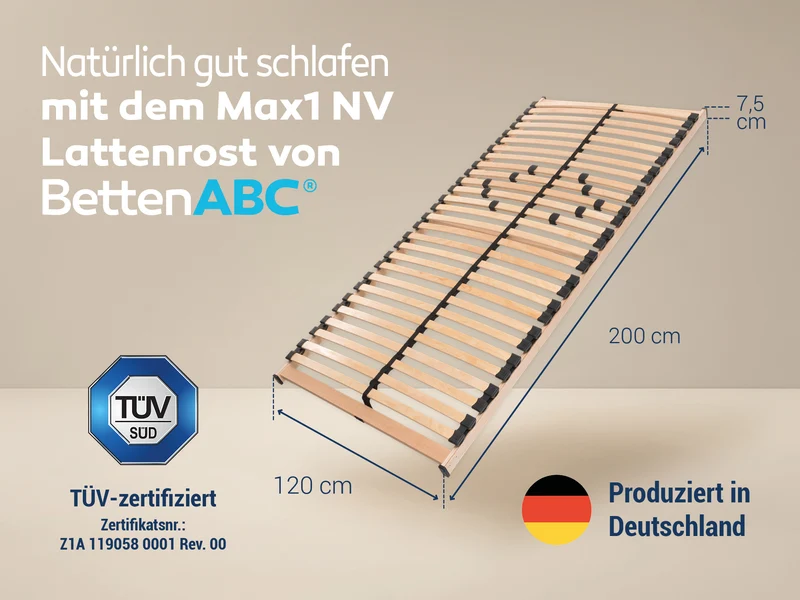 Betten-ABC Max1 NV fertig montierter Lattenrost