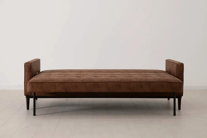 Model 02 Dreisitzer-Schlafsofa , Kastanienbraun