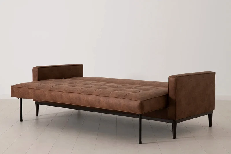 Model 02 Dreisitzer-Schlafsofa , Kastanienbraun