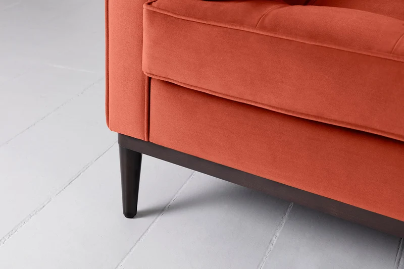 Model 02 Dreisitzer-Schlafsofa , Paprikarot