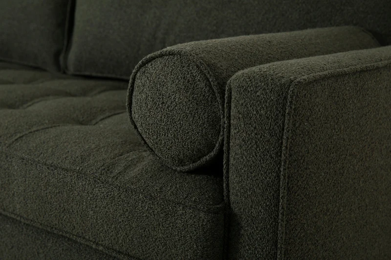 Model 02 Dreisitzer-Schlafsofa , Farngrün