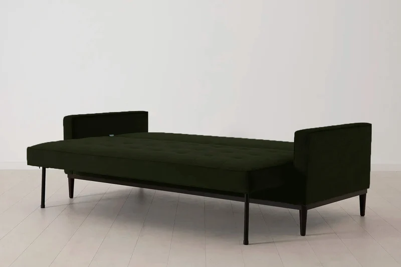 Model 02 Dreisitzer-Schlafsofa , Farngrün
