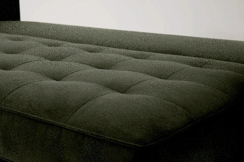 Model 02 Dreisitzer-Schlafsofa , Farngrün
