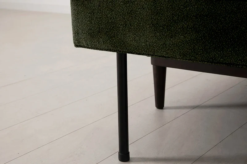 Model 02 Dreisitzer-Schlafsofa , Farngrün