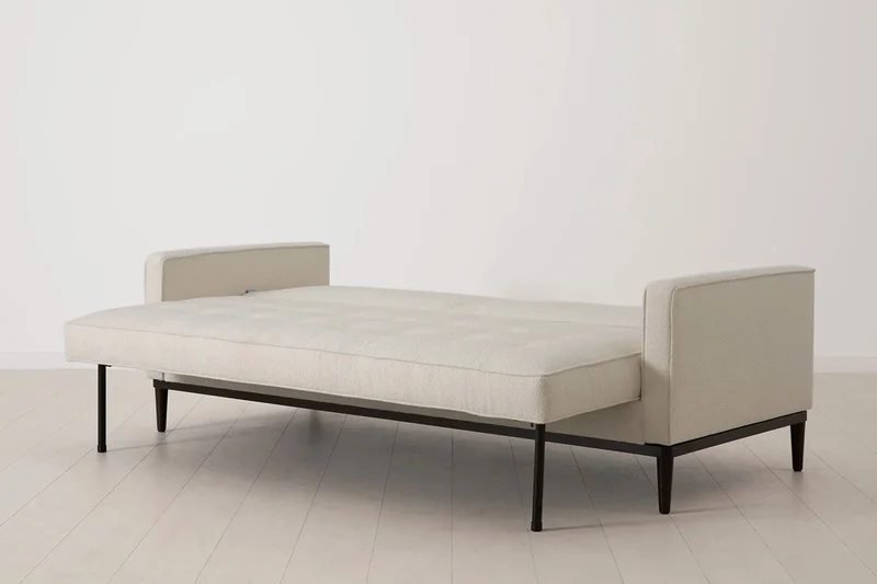 Model 02 Dreisitzer-Schlafsofa , Elfenbeinfarbe