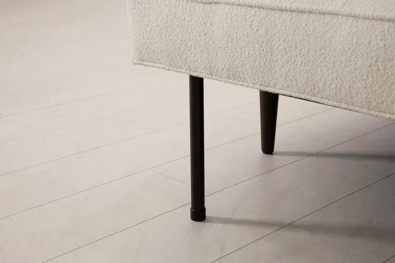 Model 02 Dreisitzer-Schlafsofa , Elfenbeinfarbe