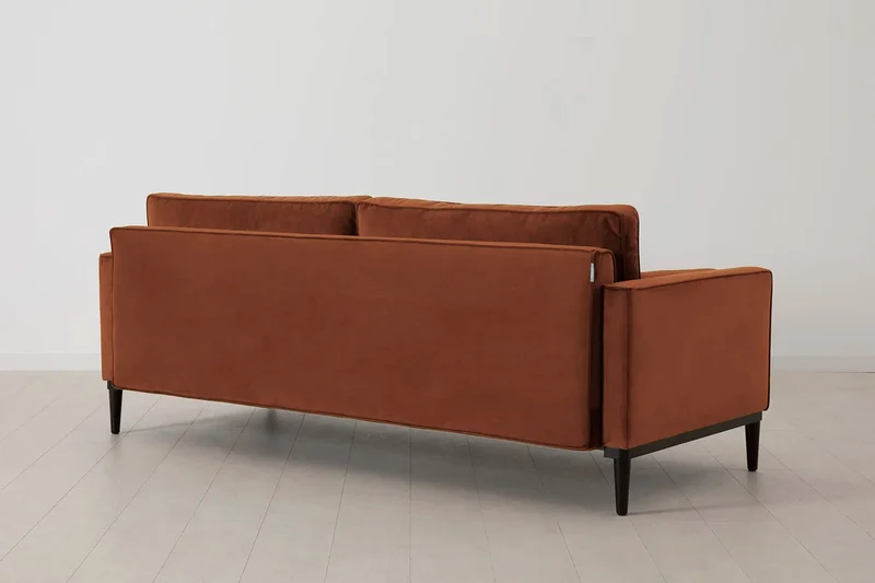 Model 02 Dreisitzer-Schlafsofa , Umbrabraun