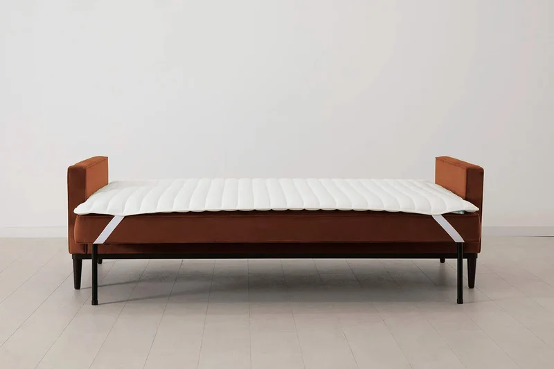 Model 02 Dreisitzer-Schlafsofa , Umbrabraun