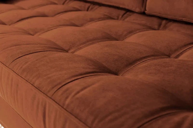 Model 02 Dreisitzer-Schlafsofa , Umbrabraun