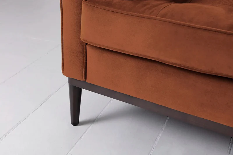 Model 02 Dreisitzer-Schlafsofa , Umbrabraun