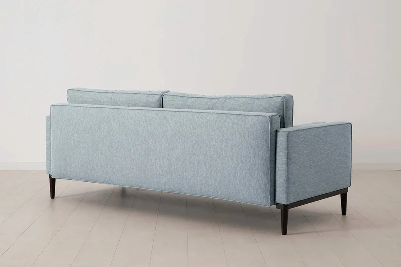 Model 02 Dreisitzer-Schlafsofa , Meerglasblau