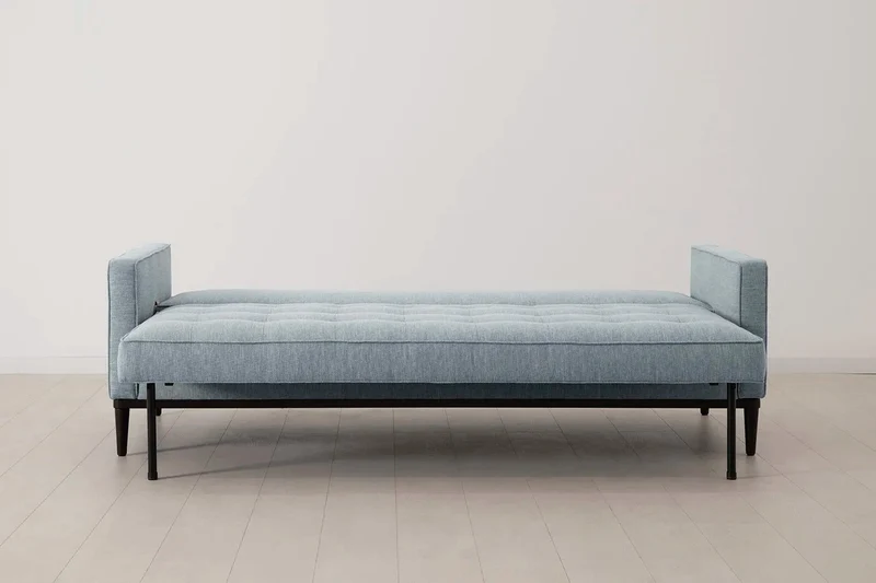 Model 02 Dreisitzer-Schlafsofa , Meerglasblau