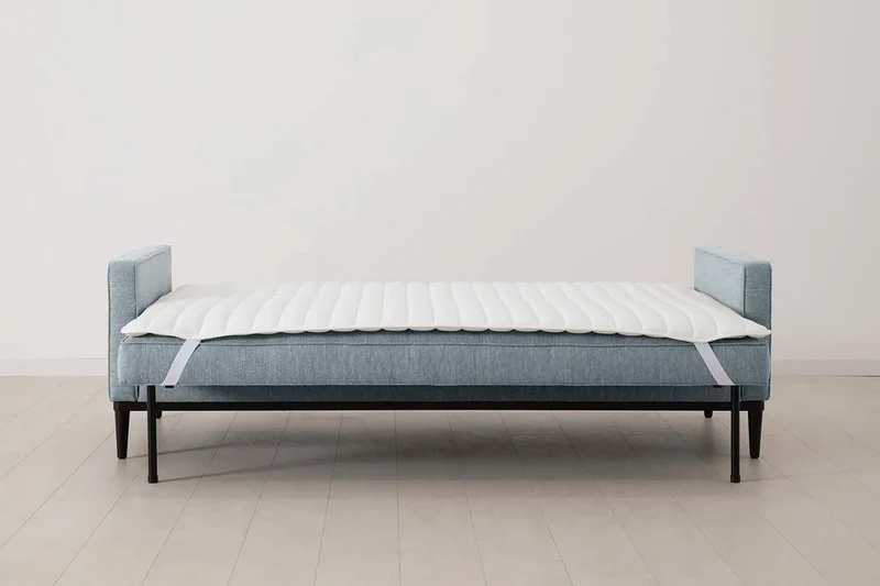Model 02 Dreisitzer-Schlafsofa , Meerglasblau