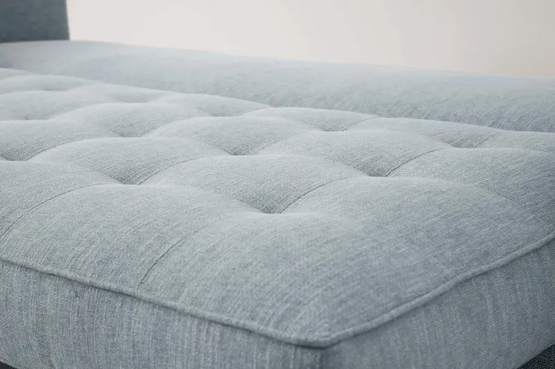 Model 02 Dreisitzer-Schlafsofa , Meerglasblau