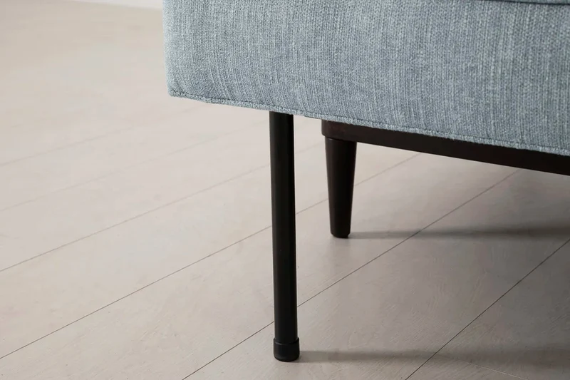 Model 02 Dreisitzer-Schlafsofa , Meerglasblau