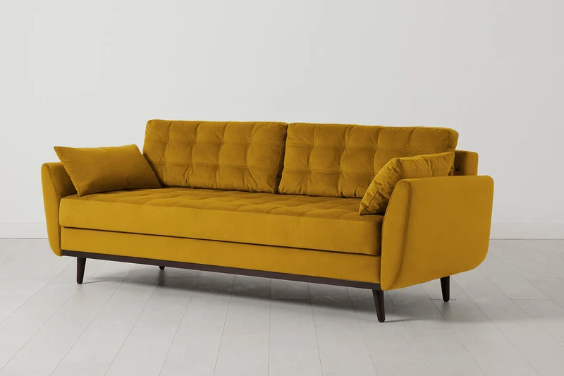 Model 10 Schlafsofa, Senfgelb