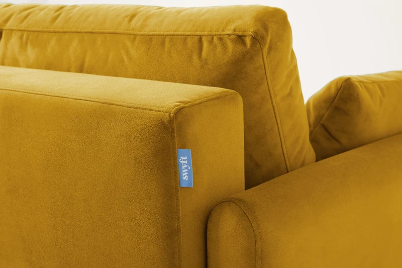Model 10 Schlafsofa, Senfgelb
