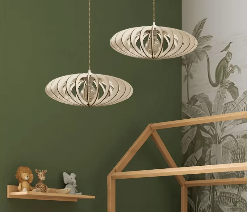 Suspension en bois NEO - Atelier Loupiote x Kipli