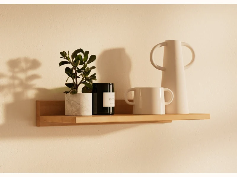 Tablette murale en bois massif AVA