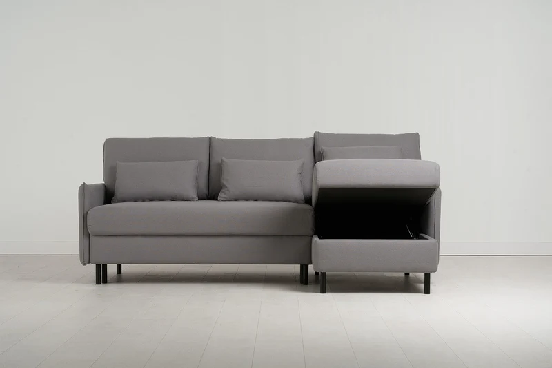 Model 12 Dreisitzer-Schlafsofa mit Chaiselongue rechts, Risso