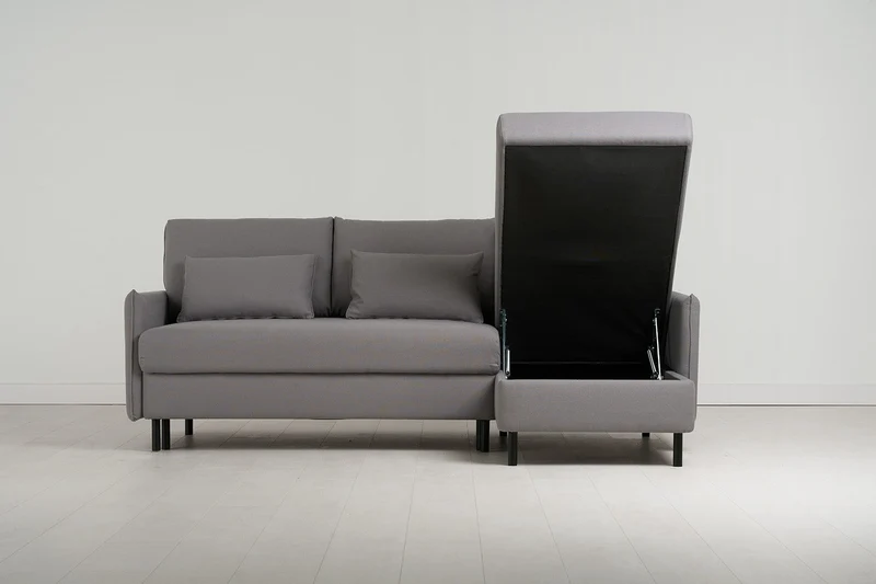 Model 12 Dreisitzer-Schlafsofa mit Chaiselongue rechts, Risso