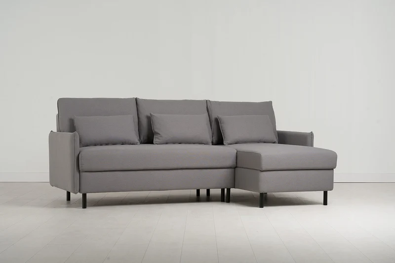 Model 12 Dreisitzer-Schlafsofa mit Chaiselongue rechts, Risso