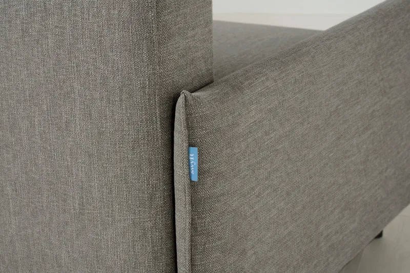Model 12 Dreisitzer-Schlafsofa mit Chaiselongue rechts, Schattengrau
