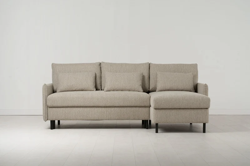 Model 12 Dreisitzer-Schlafsofa mit Chaiselongue rechts
