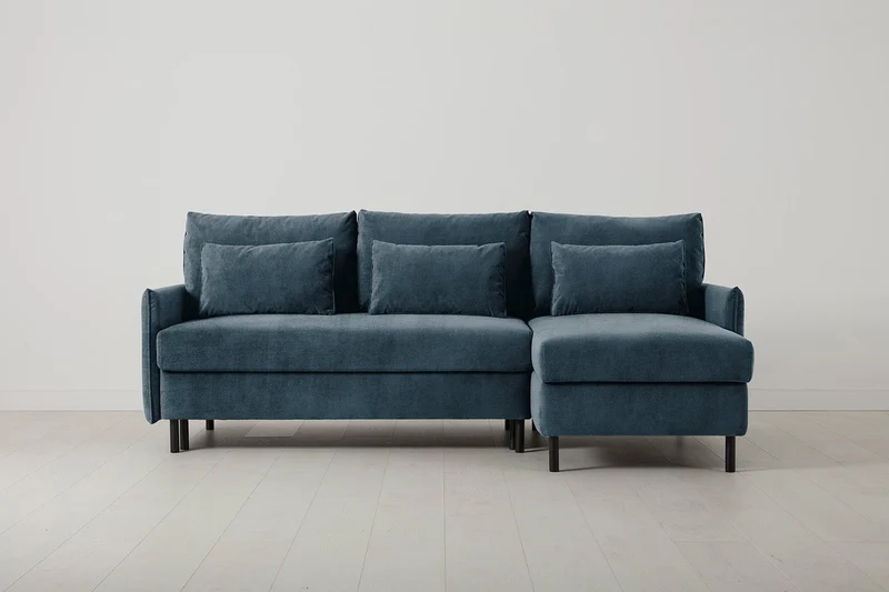 Model 12 Dreisitzer-Schlafsofa mit Chaiselongue rechts