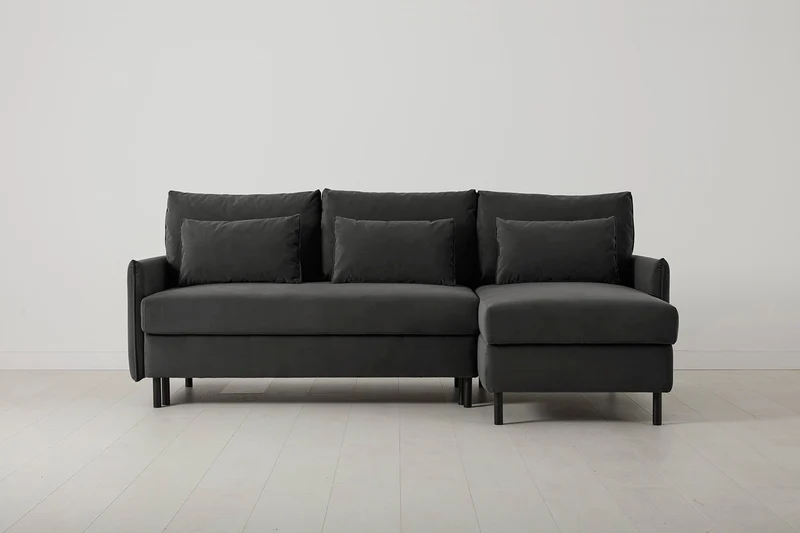 Model 12 Dreisitzer-Schlafsofa mit Chaiselongue rechts