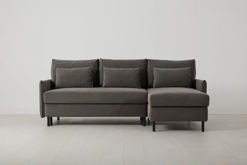 Model 12 Dreisitzer-Schlafsofa mit Chaiselongue rechts