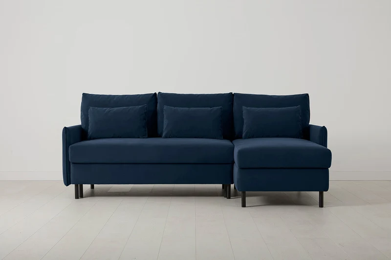 Model 12 Dreisitzer-Schlafsofa mit Chaiselongue rechts