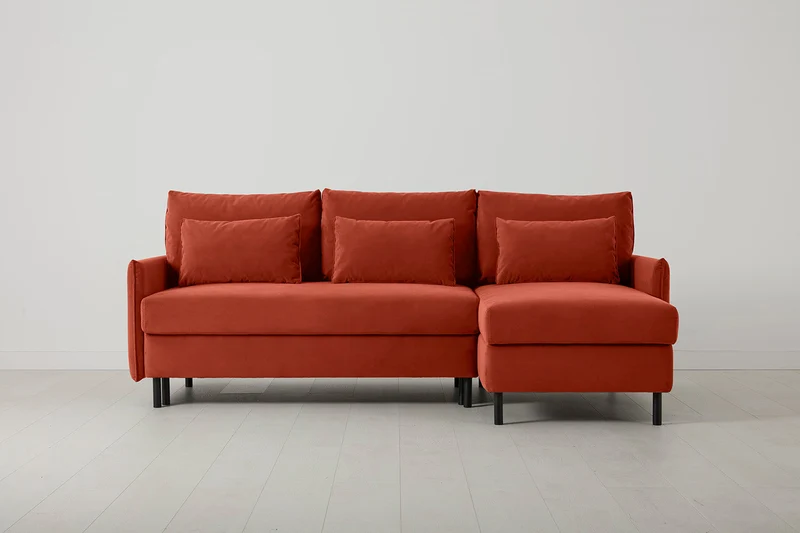 Model 12 Dreisitzer-Schlafsofa mit Chaiselongue rechts