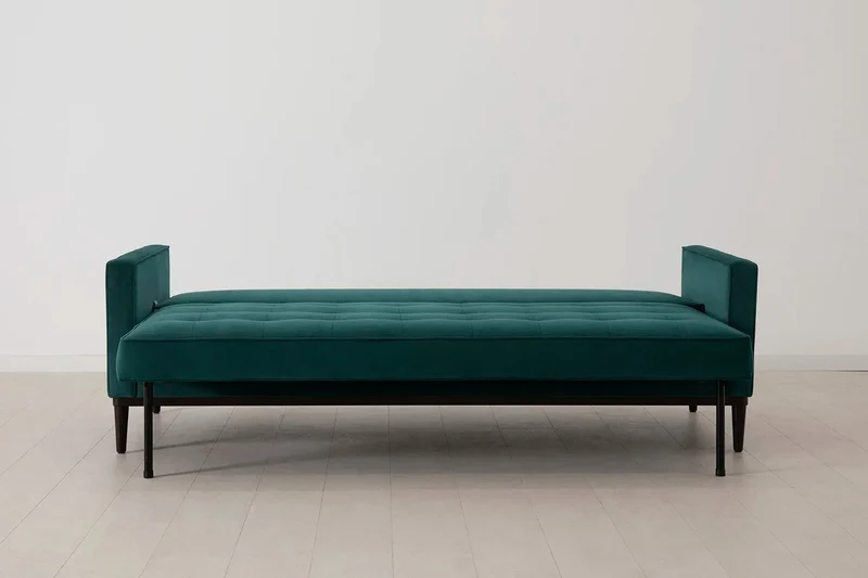 Model 02 Dreisitzer-Schlafsofa , Eisvogelblau